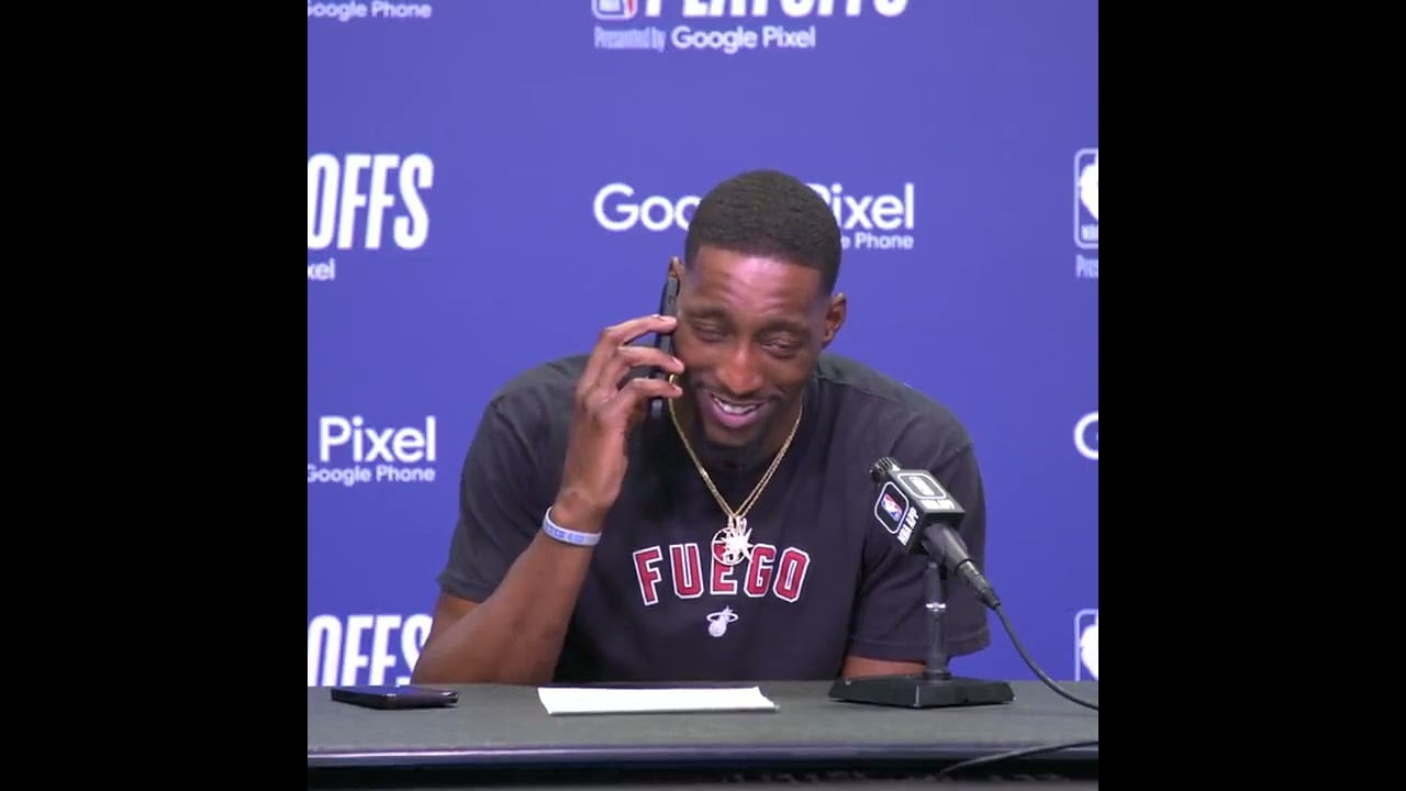Bam Adebayo took the call from his mom during his postgame presser ????
