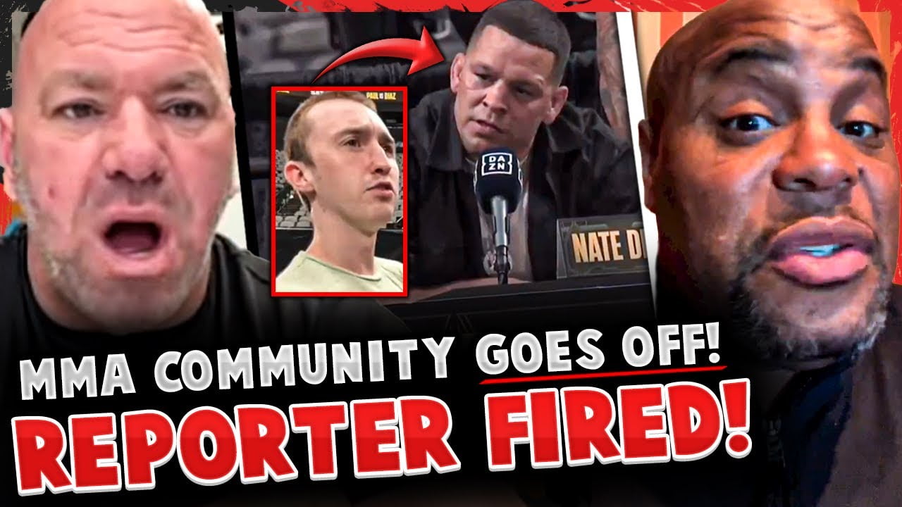 MMA Community GOES OFF on reporter who DISRESPECTED Nate Diaz + he GETS FIRED!