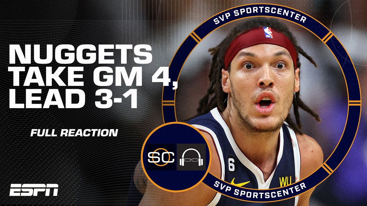 FULL NBA FINALS GAME 4 REACTION: Nuggets take a 3-1 series lead over the Heat 😳