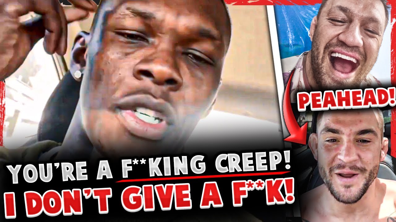 Israel Adesanya gets PISSED OFF! *FOOTAGE* Conor McGregor RIPS “PEA HEAD”