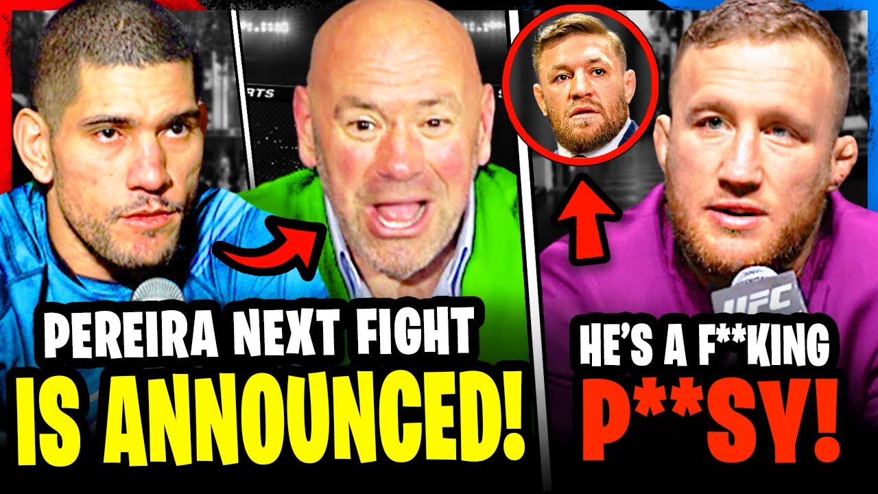 BREAKING! Alex Pereira ANNOUNCES next UFC fight, Justin Gaethje vs Conor