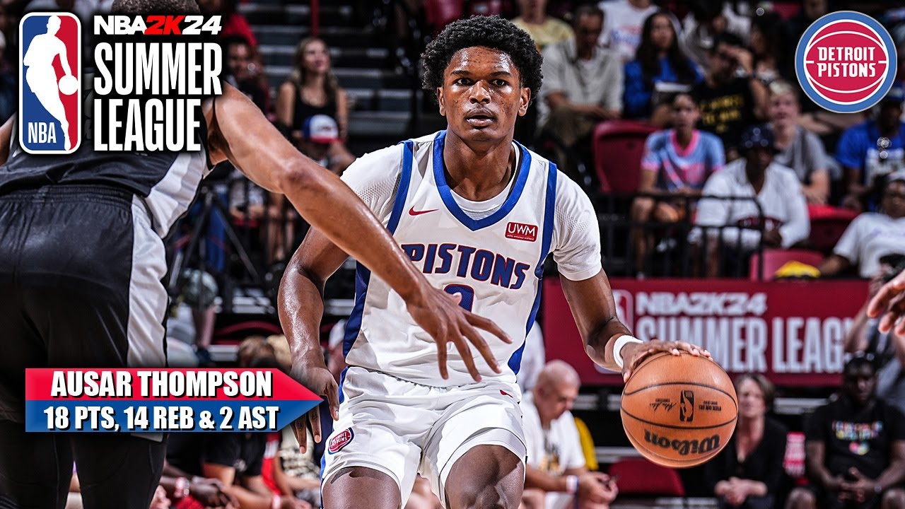 HIGHLIGHTS from Ausar Thompson’s double-double Summer League performance 🔥 |