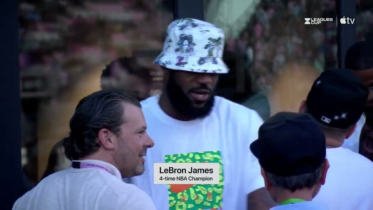 LeBron is back in Miami for Messi’s debut 🌴 | ESPN FC