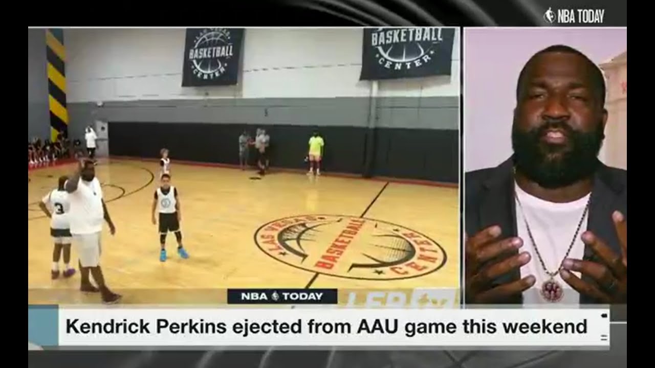 You gotta see Perk getting EJECTED by an AAU ref 😂 | NBA Today