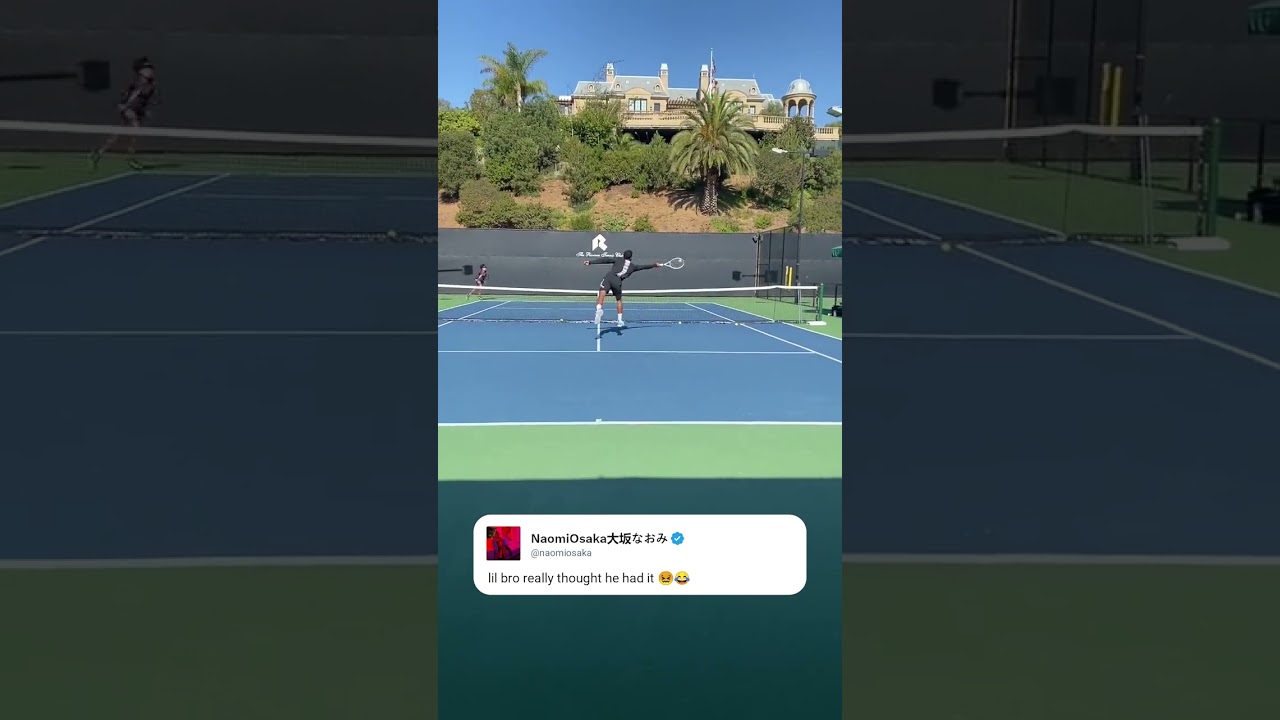 Rui Hachimura 🆚 Naomi Osaka (via naomiosakaX) | shorts
