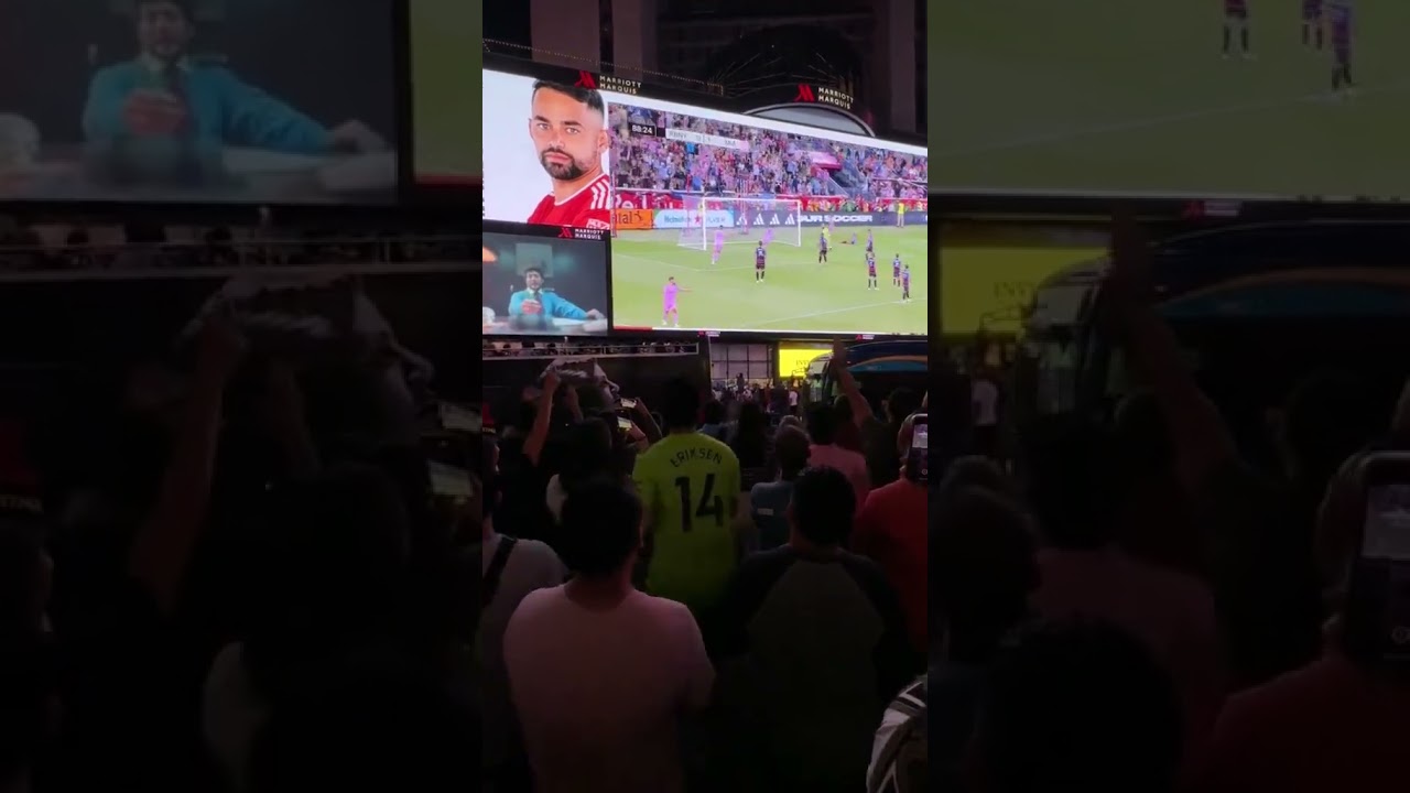 Times Square reacting to Messi’s first MLS goal 🔥 (via mlsTT) shorts