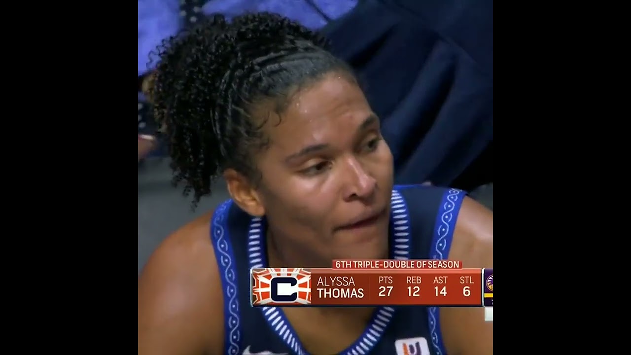 Alyssa Thomas was showered with MVP chants after her SIXTH triple-double of the