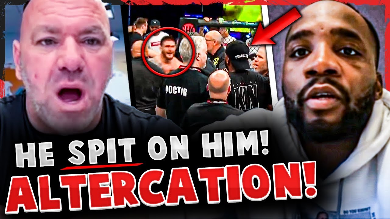 Leon Edwards ALTERCATION after his BROTHER got KNOCKED OUT & SPIT ON! Dana