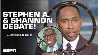 Stephen A. Shannon Sharpe talk Team USA + Heisman FAVORITES! | First Take