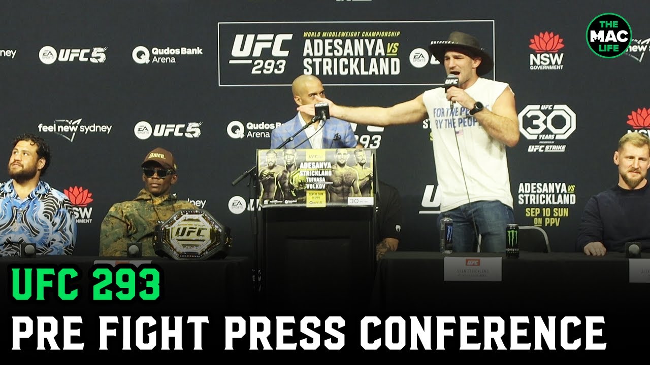 UFC 293 Press Conference: Israel Adesanya and Sean Strickland go deep