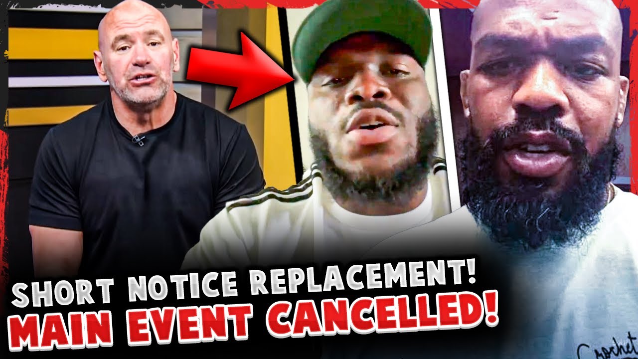 BREAKING: UFC MAIN EVENT CANCELLED! Derrick Lewis REPLACEMENT! Jon Jones