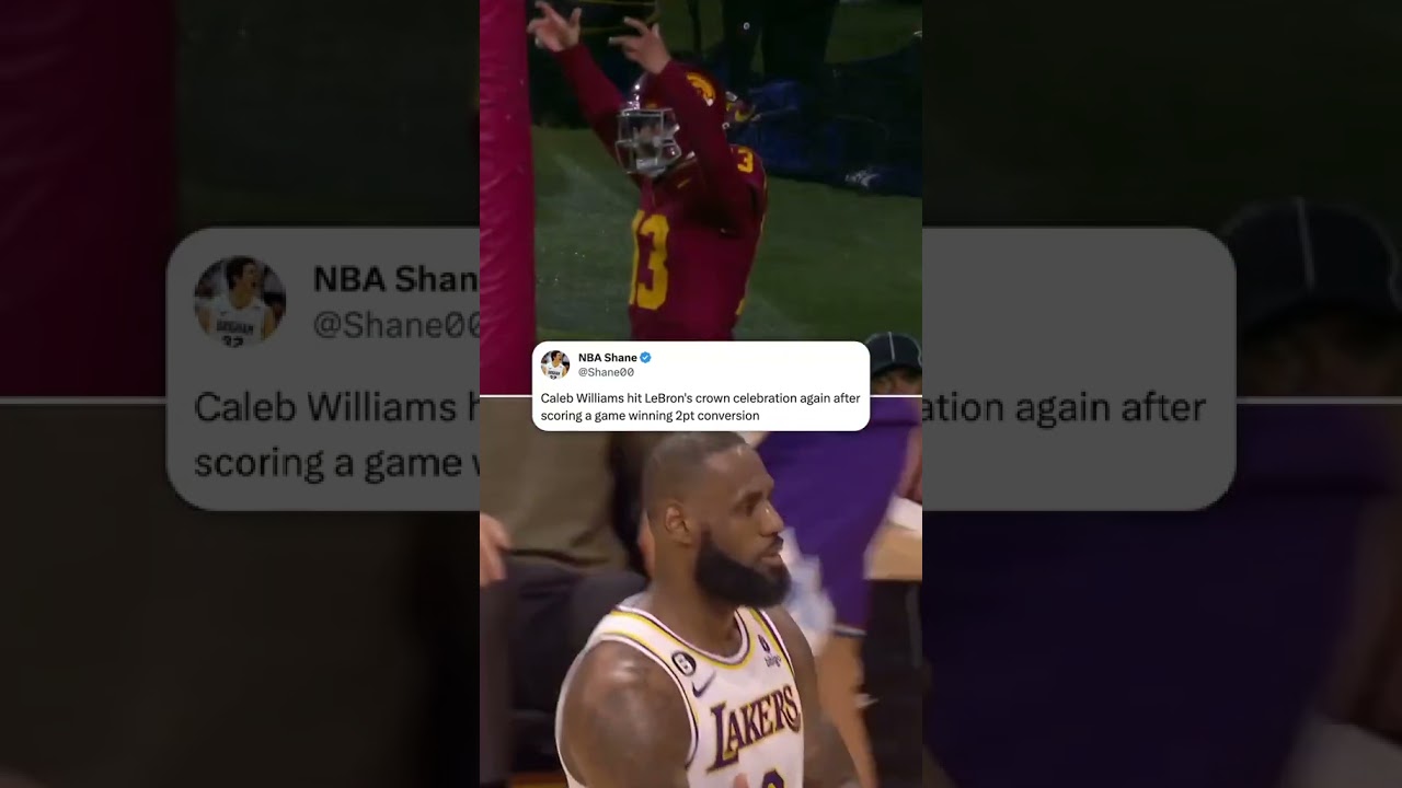 Caleb Williams did LeBron’s celebration again 🔥 (ht Shane00X) shorts