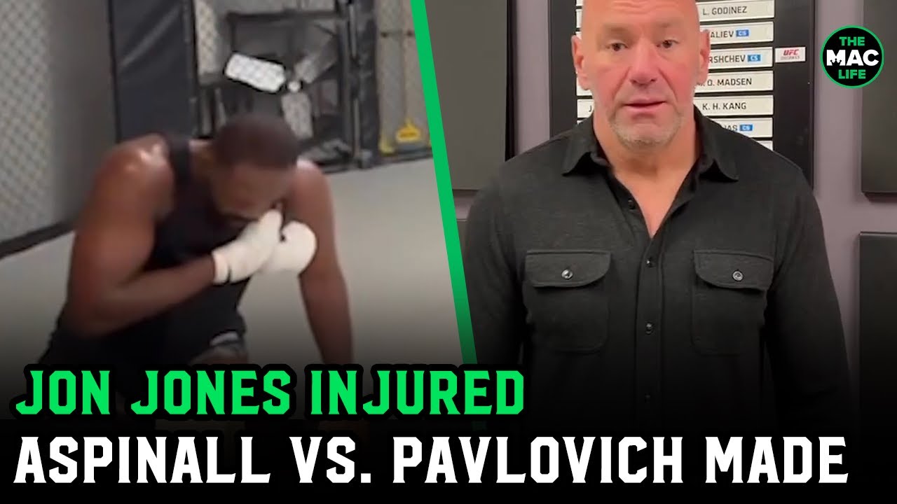 Dana White: “Jon Jones is injured, Tom Aspinall vs. Sergei Pavlovich announced