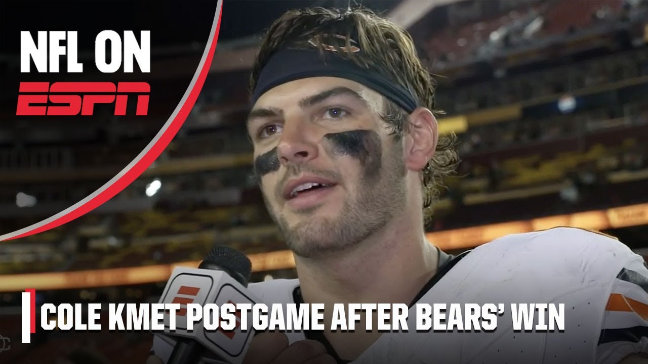 ‘We’re learning HOW TO WIN’ 🔥 – Cole Kmet after the Bears’ first win in nearly