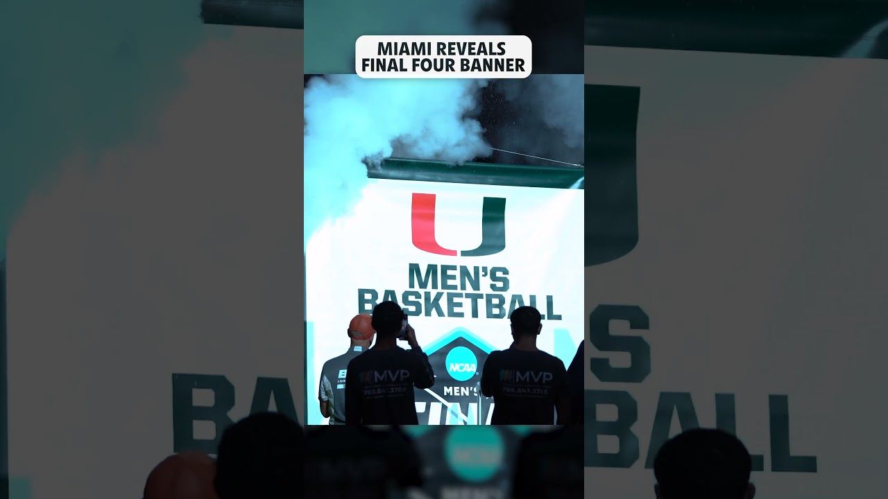 How Miami revealed it’s first Final Four banner ???? shorts