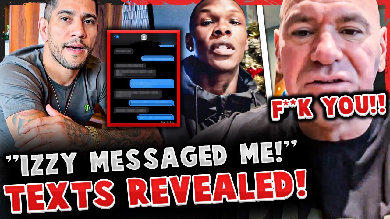 Israel Adesanya TEXT MESSAGES REVEALED on Alex Pereira! Dana White absolutely