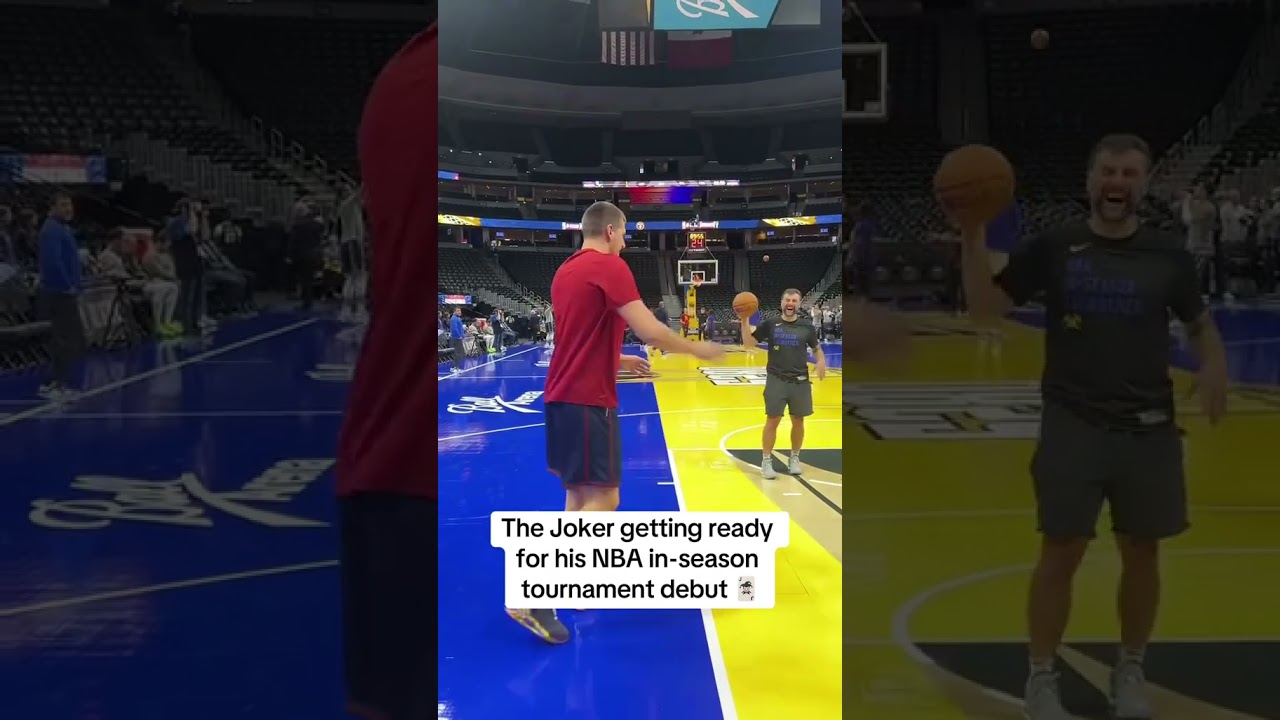 Jokic getting ready for his NBA in-season tournament debut ????