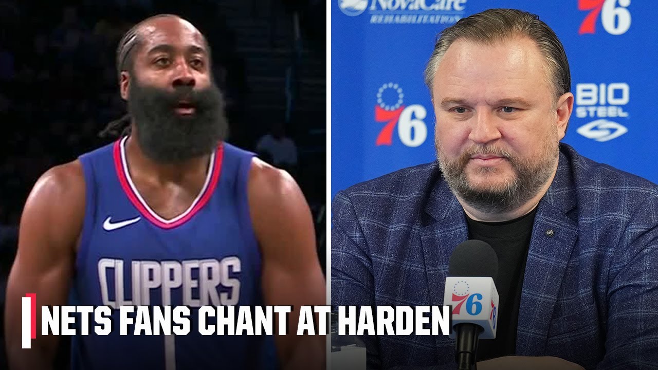 Nets fans chant ‘DARYL MOREY’ as James Harden shoots free throws ???? | NBA on ESPN