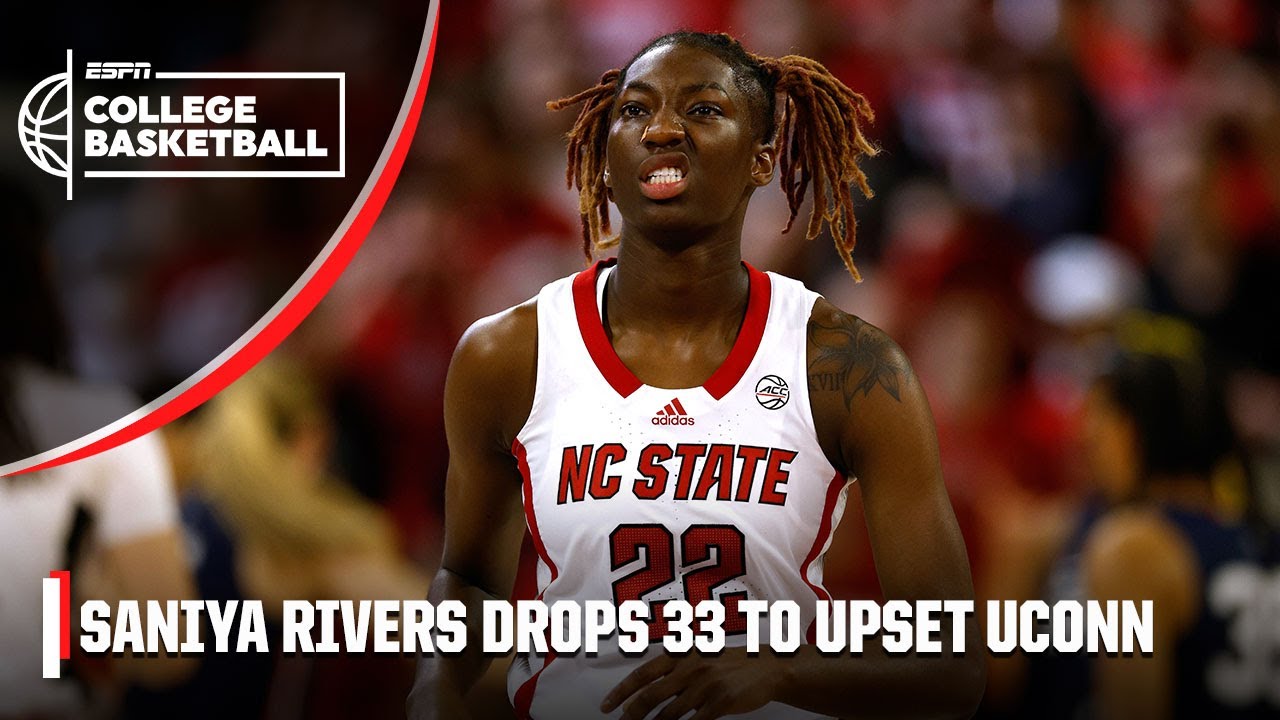 Saniya Rivers drops 33 POINTS in NC State’s upset of No. 2 UConn ???? | ESPN