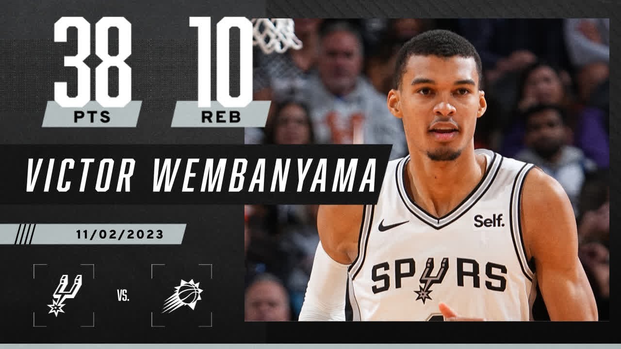 Victor Wembanyama drops 38-POINT DOUBLE-DOUBLE in Spurs win over Suns ???? | NBA