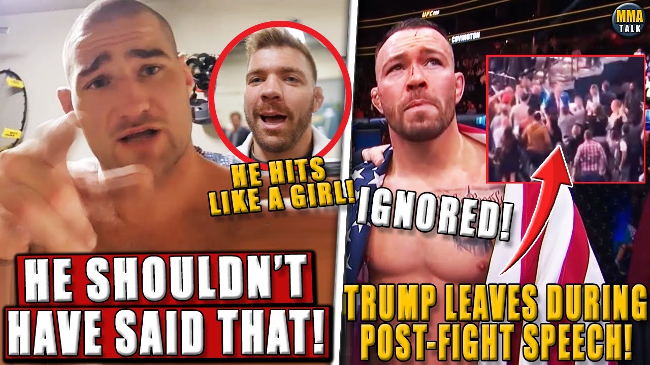 Sean Strickland REVEALS the reason why he ATT4CKED Du Plessis! Trump LEAVES