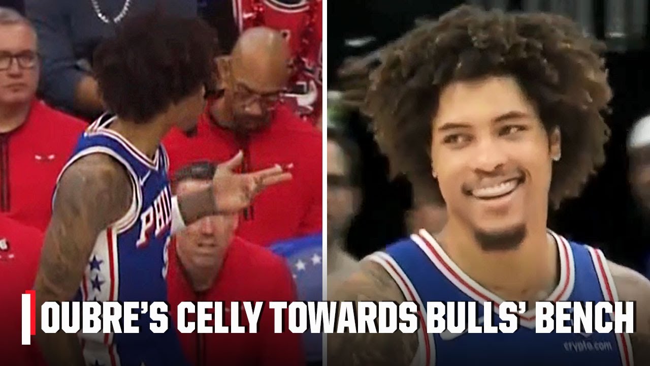 Kelly Oubre blows chef’s kiss to Bulls’ bench after splashing corner 3 | NBA on