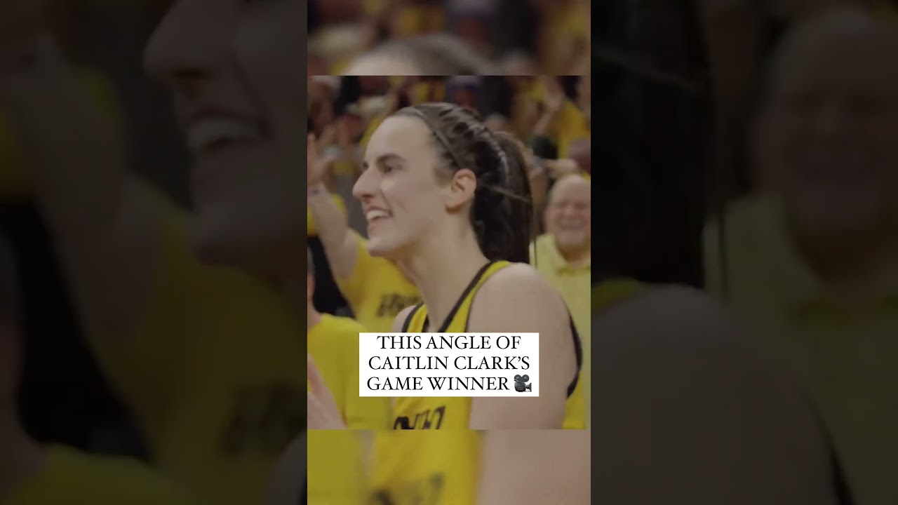 This angle of Caitlin Clark’s game-winner ???? (via iowawbb) shorts