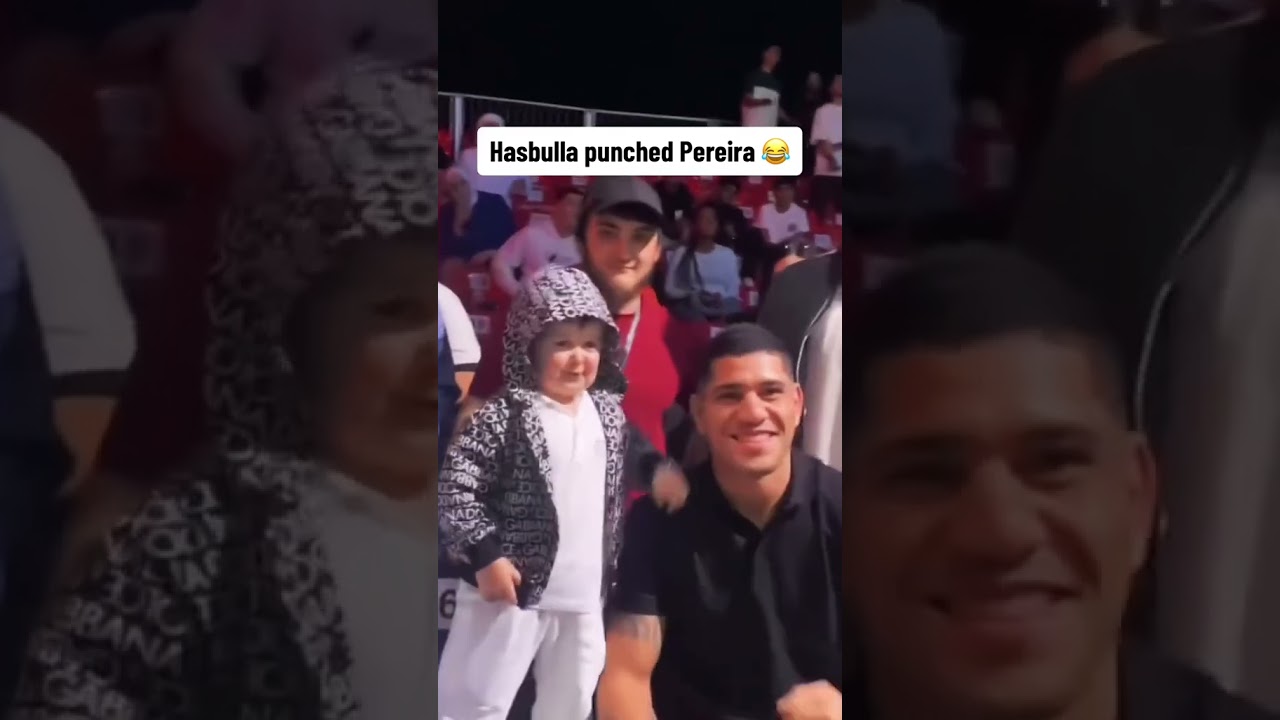 Hasbulla punched a UFC champion (via alexpoatanpereiraIG)
