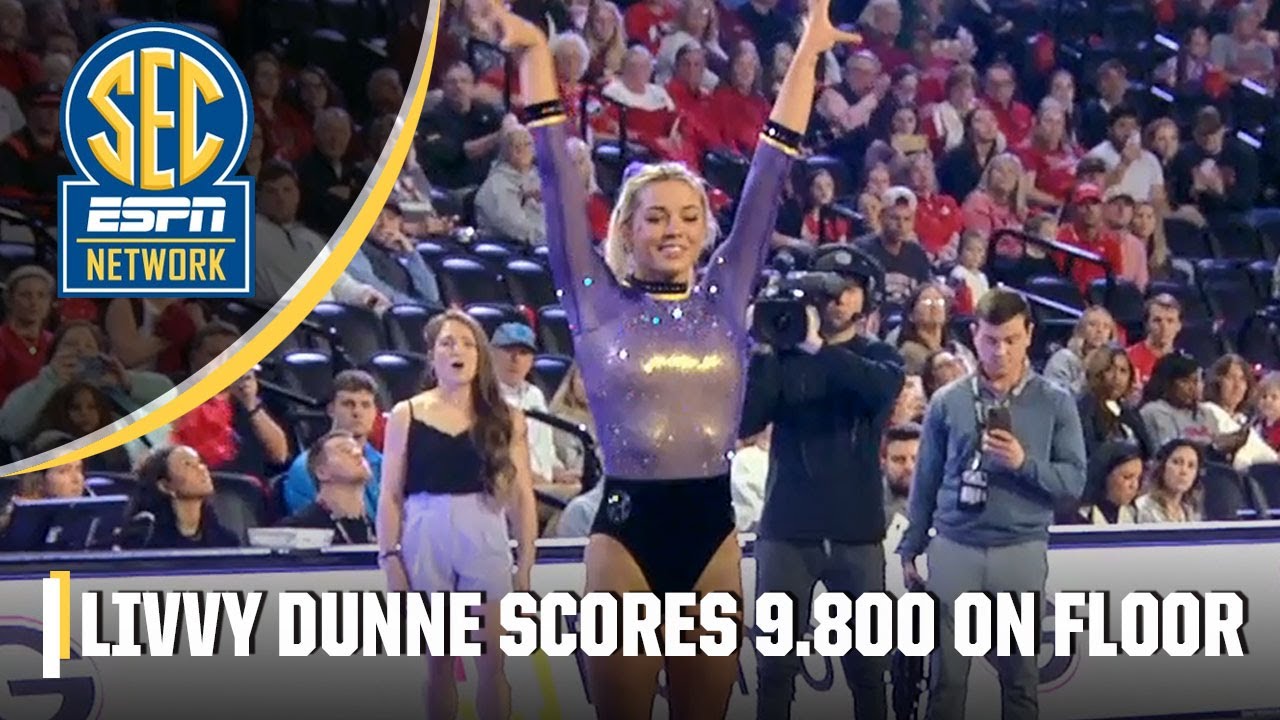 Livvy Dunne’s floor routine in LSU’s win over Georgia | ESPN College Gymnastics
