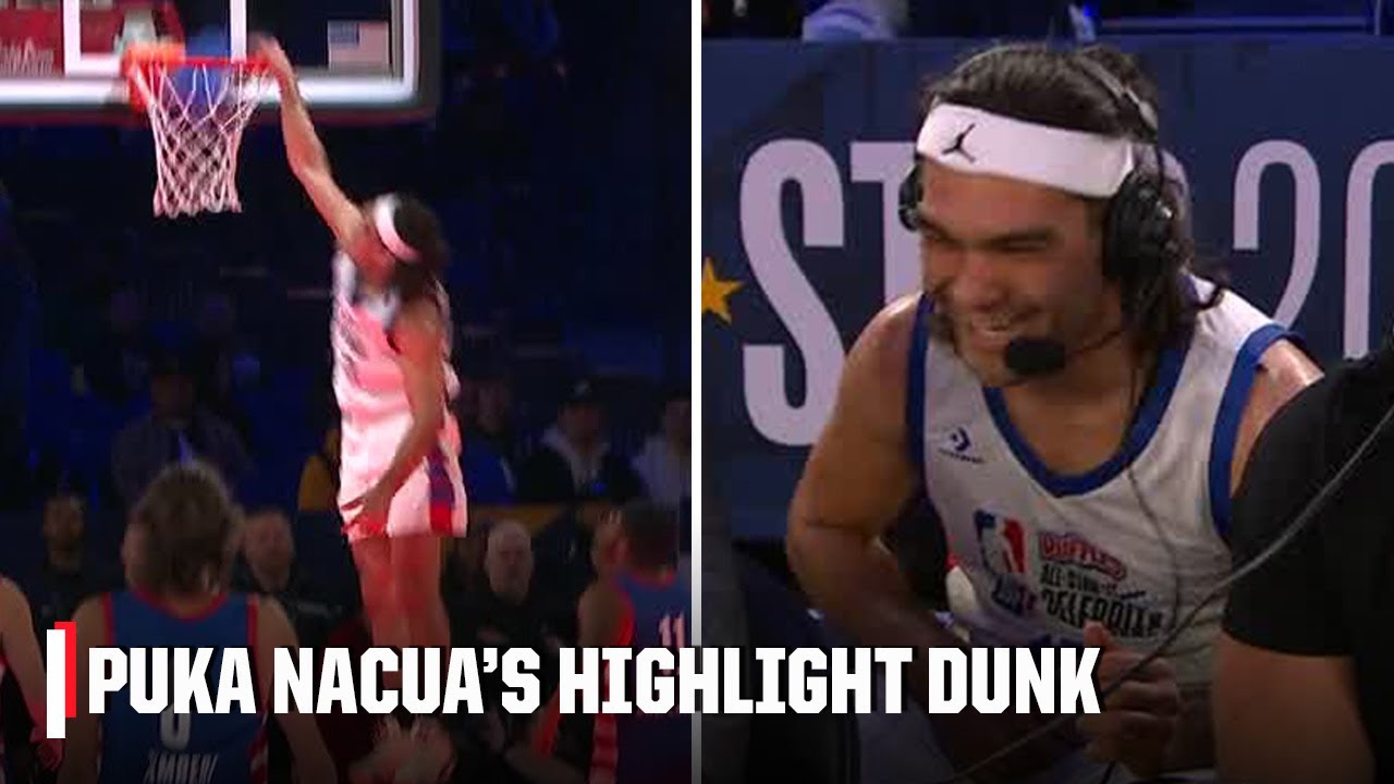 Puka Nacua’s BIG SLAM was ‘representing for the boys!’ | NBA on ESPN