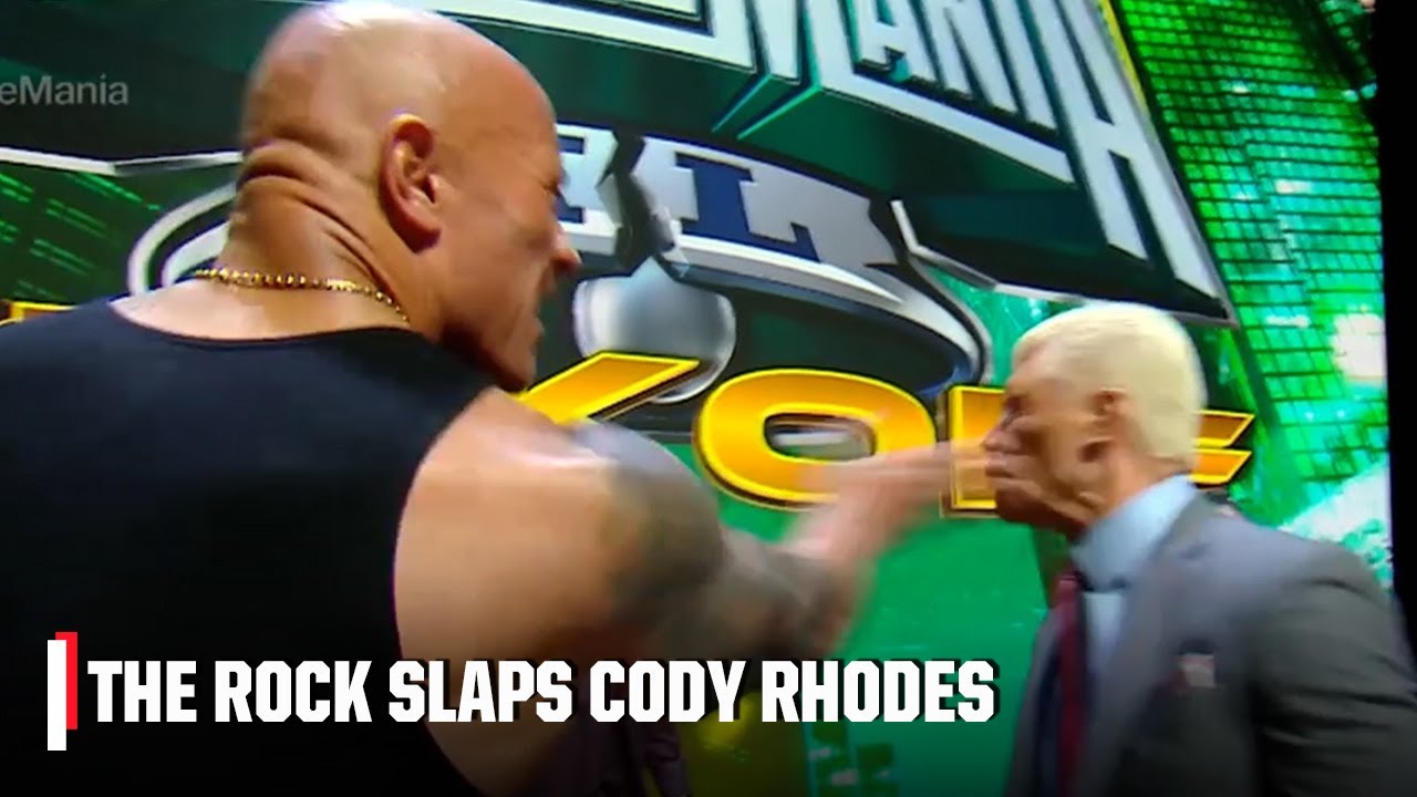 THE ROCK SLAPS CODY RHODES ???? Tensions rise ???? | WWE on ESPN