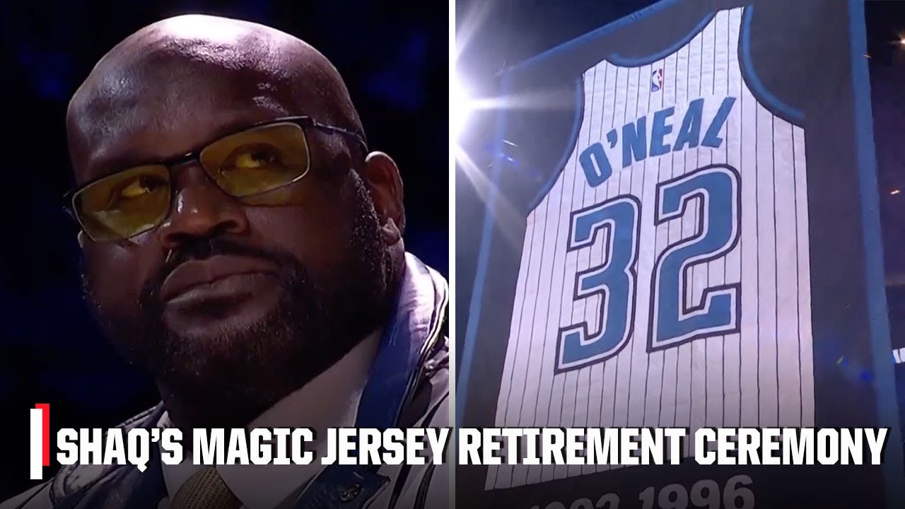 The Orlando Magic retire Shaquille O’Neal’s jersey number ???? | NBA on ESPN