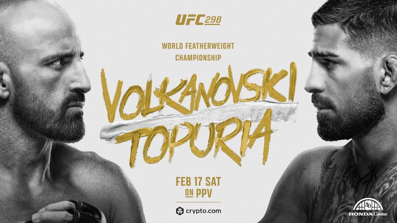 UFC 298 LIVE VOLKANOVSKI VS TOPURIA LIVESTREAM & FULL FIGHT COMPANION