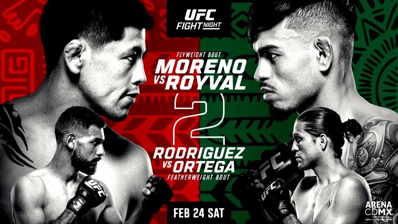 UFC MEXICO CITY LIVE MORENO VS ROYVAL 2 LIVESTREAM & FULL FIGHT NIGHT COMPANION