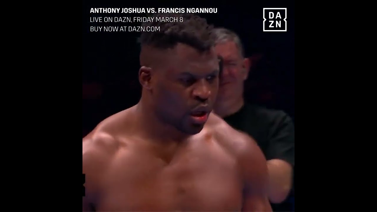 Anthony Joshua KNOCKS OUT Francis Ngannou ???? (via DAZNBoxingX) shorts