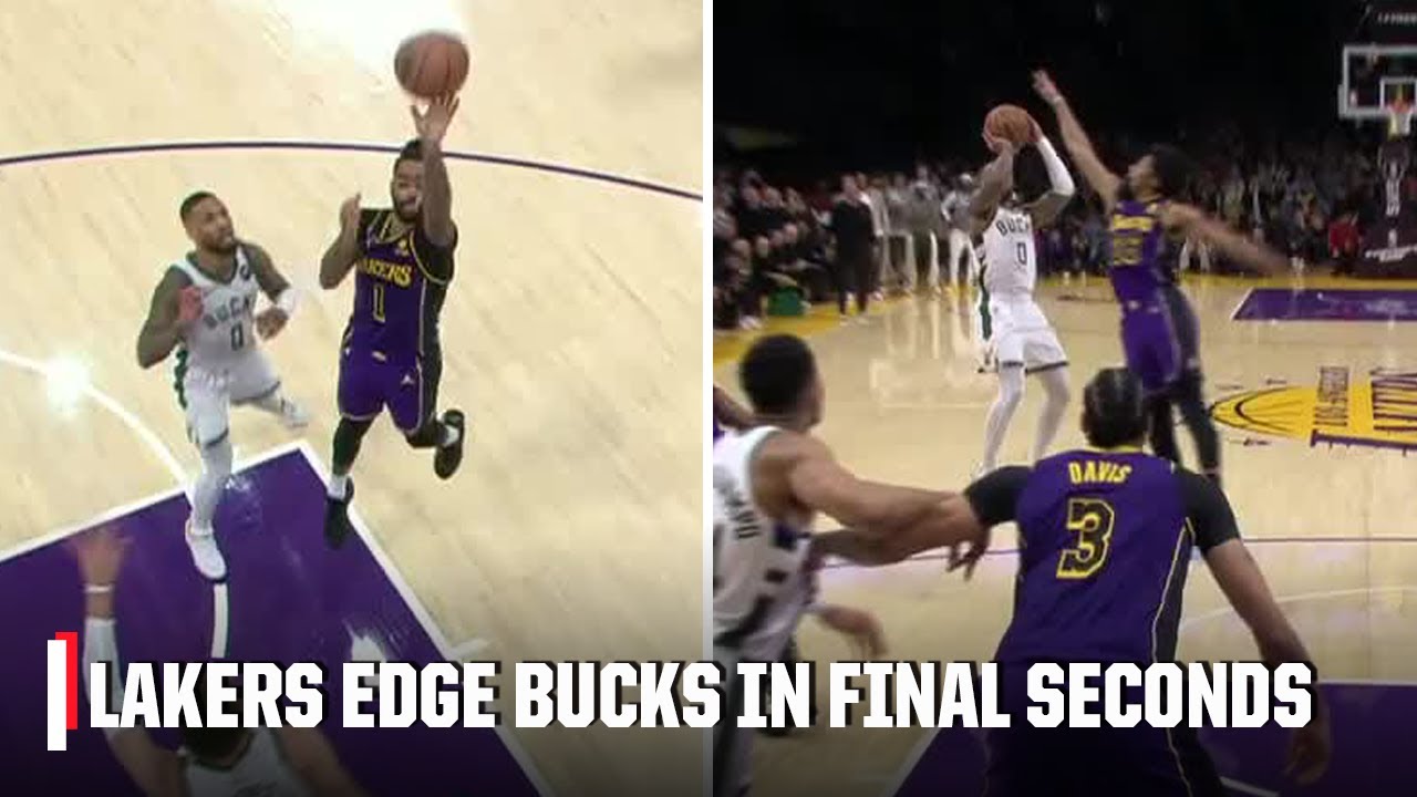 D’Angelo Russell’s floater, Spencer Dinwiddie’s block seal Lakers’ win vs.