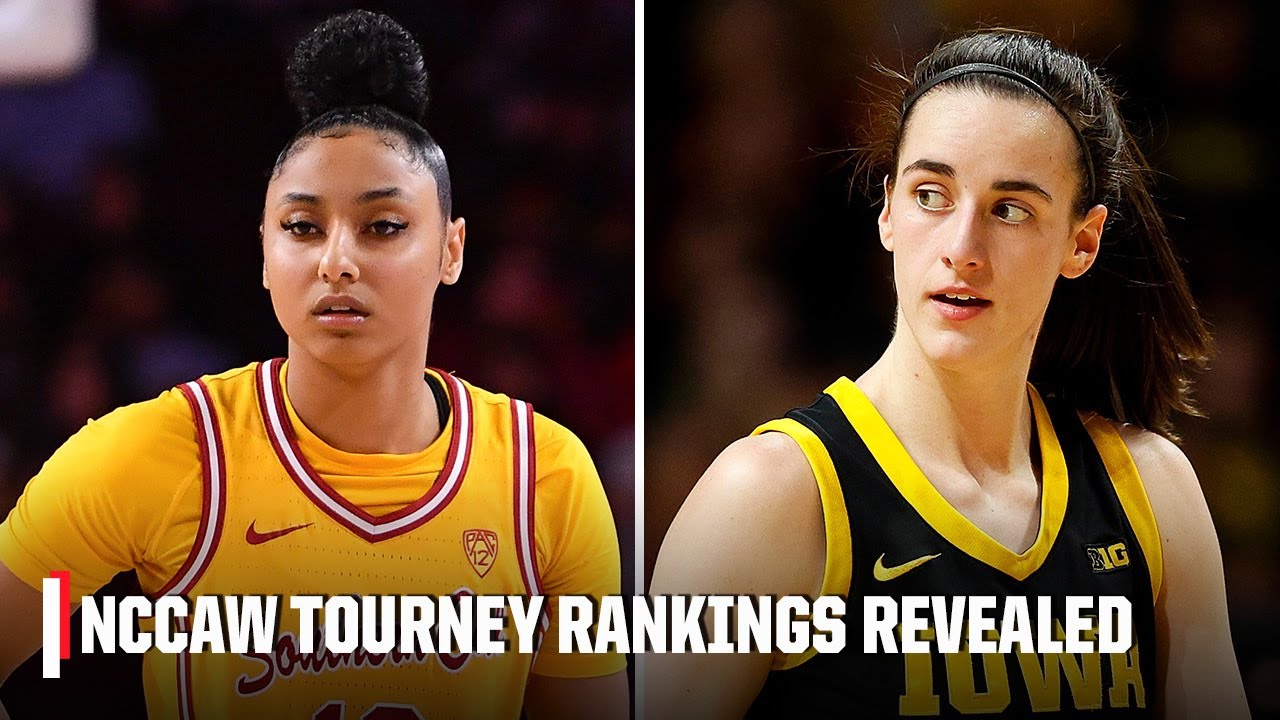 NCAAW Tournament Rankings REVEALED ???? USC, South Carolina, Iowa and Texas at No.