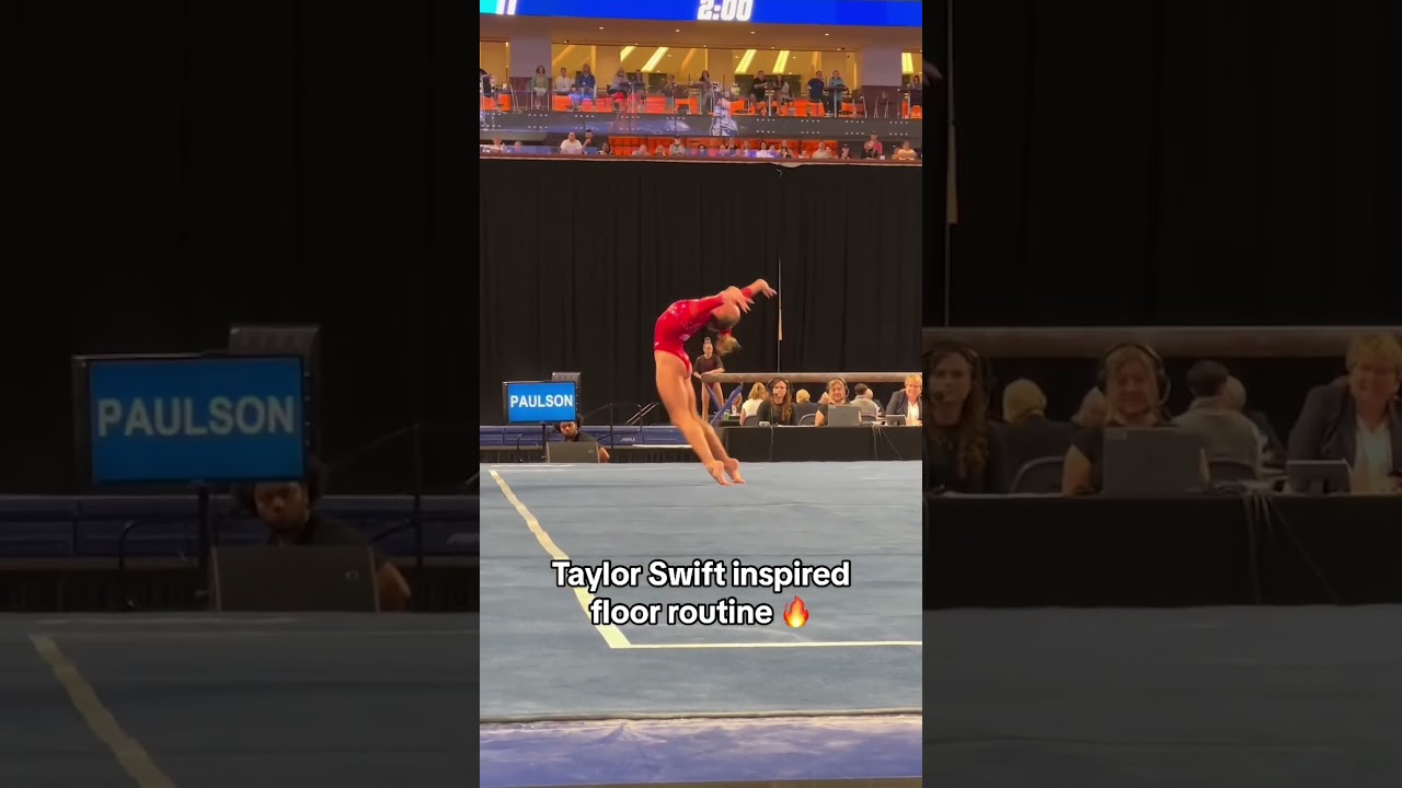 Abby Paulson’s Taylor Swift themed floor routine was on point ???? shorts