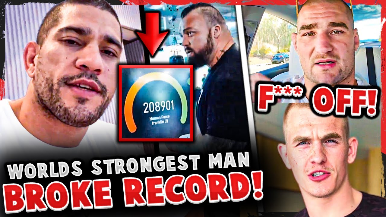 Alex Pereira PUNCH RECORD BROKEN by WORLDS STRONGEST MAN! Sean Strickland FIRES