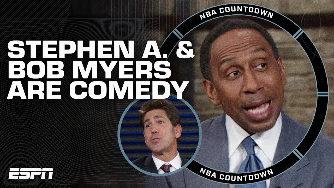 Bob Myers pokes fun at Stephen A. during 76ers-Heat halftime ???? | NBA Countdown