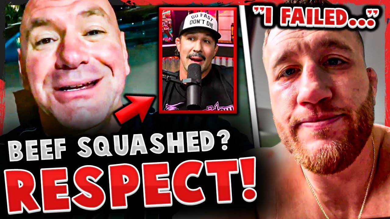 Dana White SQUASHES BEEF w/ Brendan Schaub!? Justin Gaethje reflects on getting