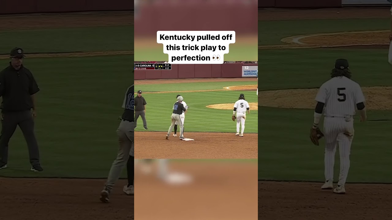 The runner fell down to distract the pitcher ???? shorts