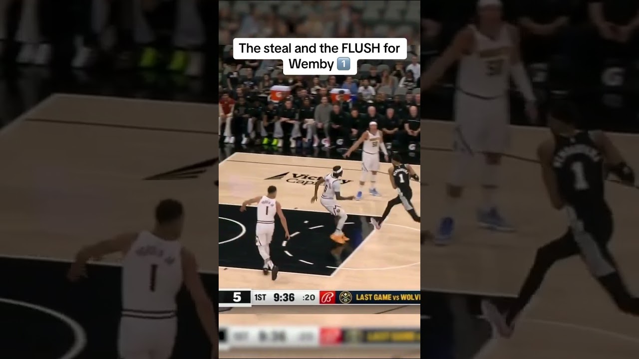 Wemby steals it and slams it ????