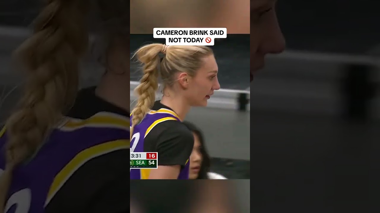 Cameron Brink with the block in her WNBA preseason debut ????