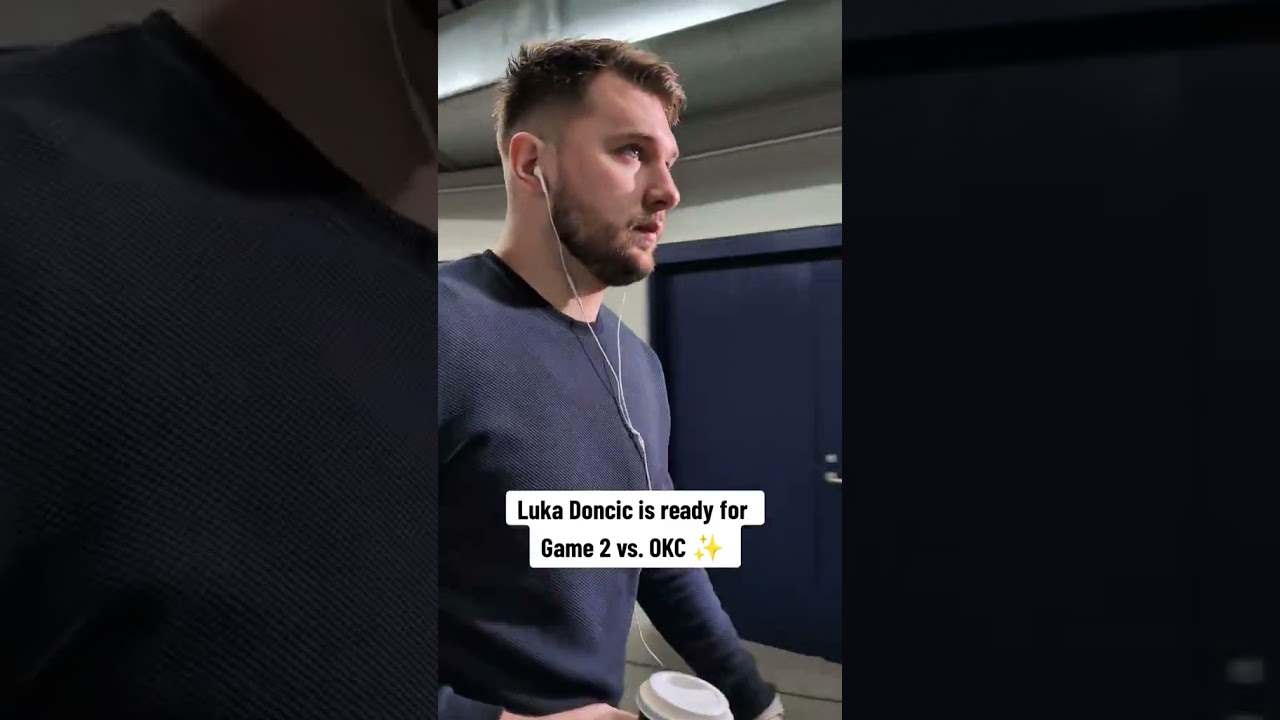 Luka arriving for Game 2
