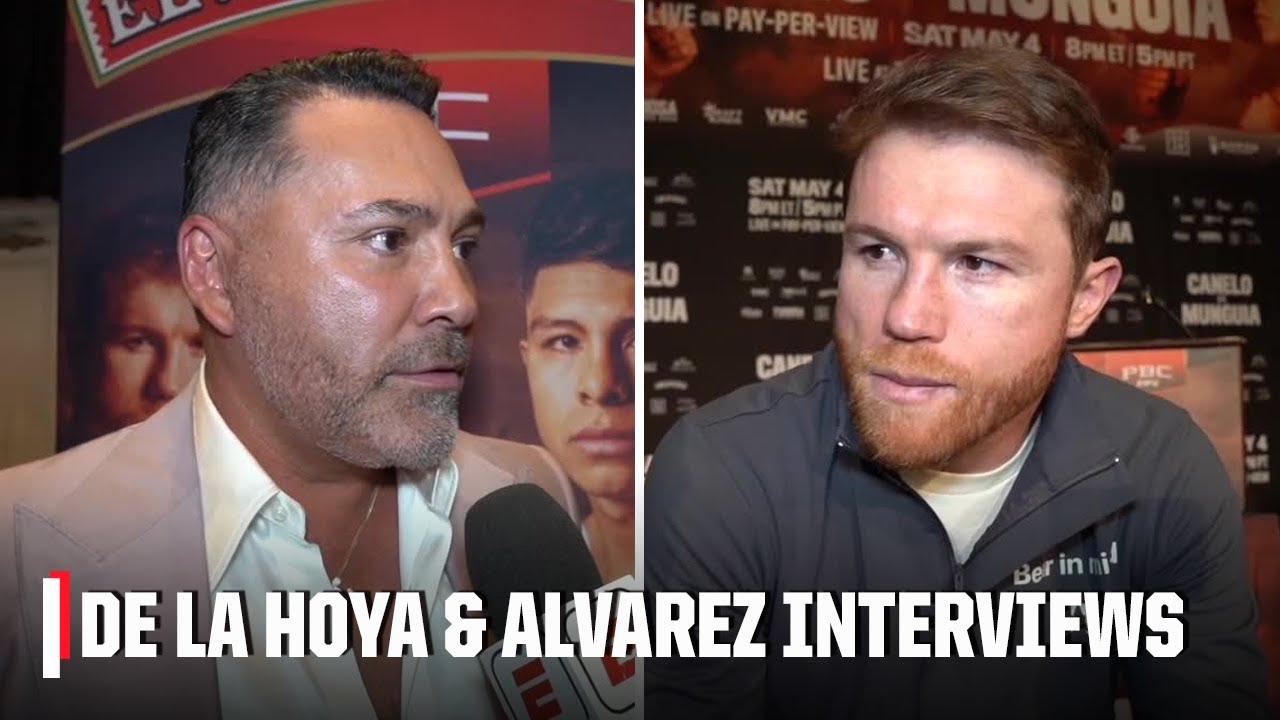 Oscar De La Hoya and Canelo Alvarez speak after heated press conference | ESPN