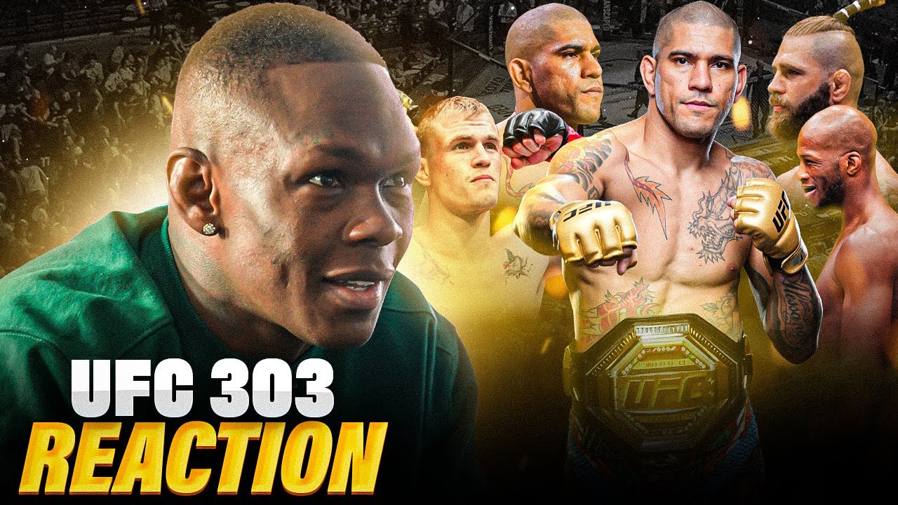 Israel Adesanya Reacts To Alex Pereira’s UFC 303 Head Kick Knockout