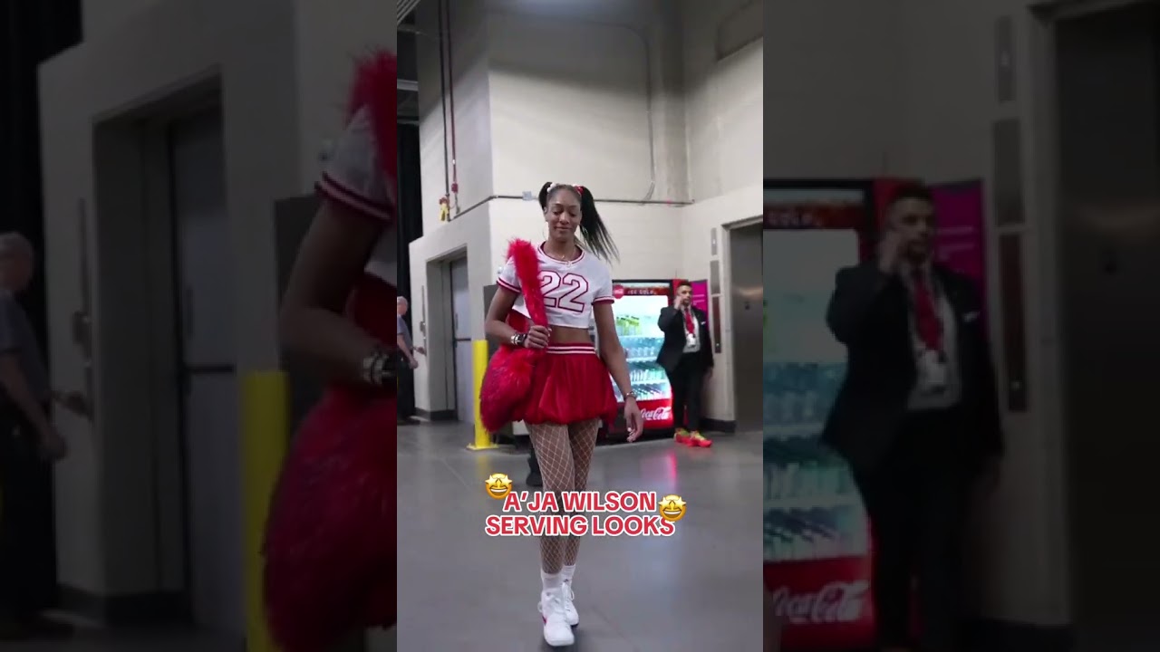 A’ja Wilson arriving for Fever vs. Aces ????