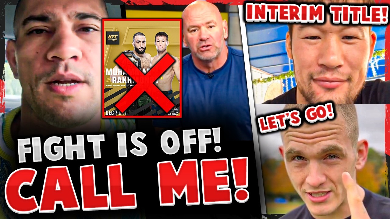 BREAKING: Alex Pereira OFFERS TO STEP IN SHORT NOTICE UFC 310! BELAL OUT!