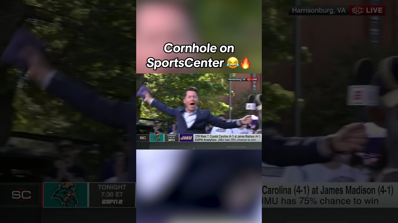 Cornhole on SportsCenter 🔥 shorts